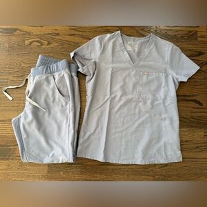 Figs Blue/Gray Scrub Set